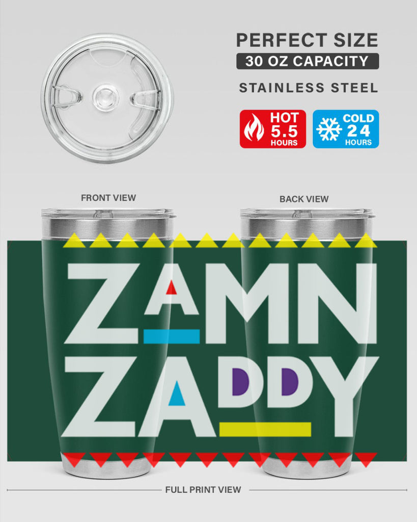 zamn zaddy 1#- black words phrases- Cotton Tank