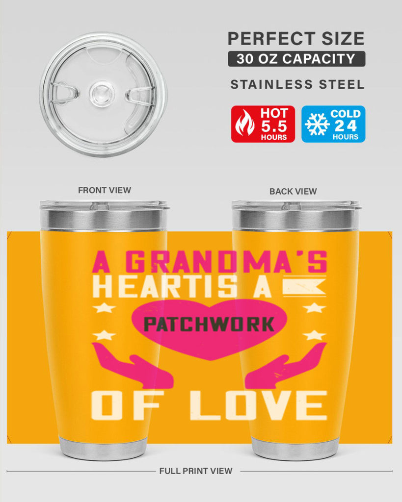 A grandma’s heart is a patchwork of love 86#- grandma - nana- Tumbler