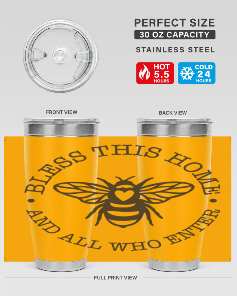 Bless this Home Bee59#- spring- Tumbler