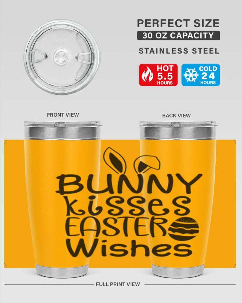 Bunny kisses easter wishes  94#- spring- Tumbler
