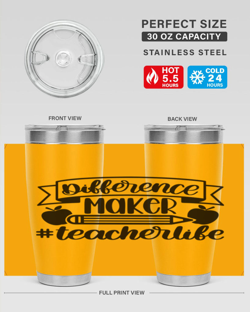 Difference Maker Teacher Life Style 78#- teacher- tumbler