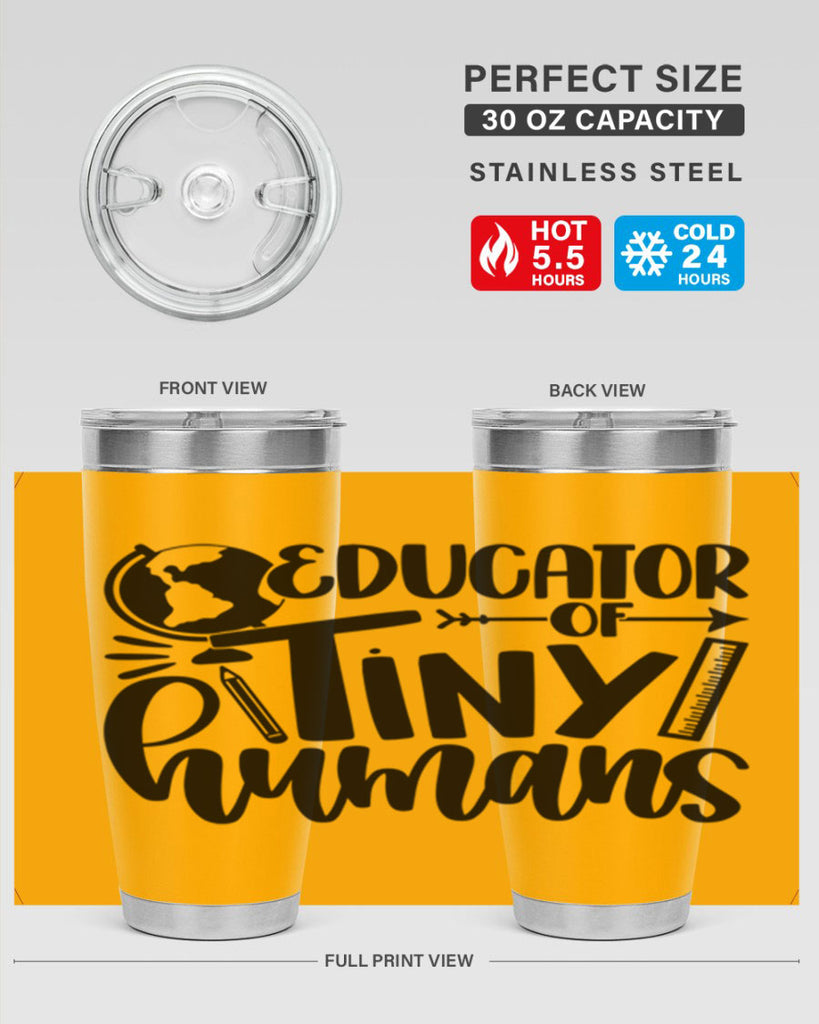 Educator Of Tiny Humans Style 75#- teacher- tumbler