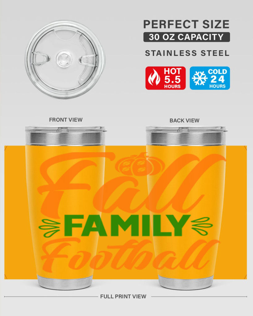 Fall Family Football 98#- fall- Tumbler