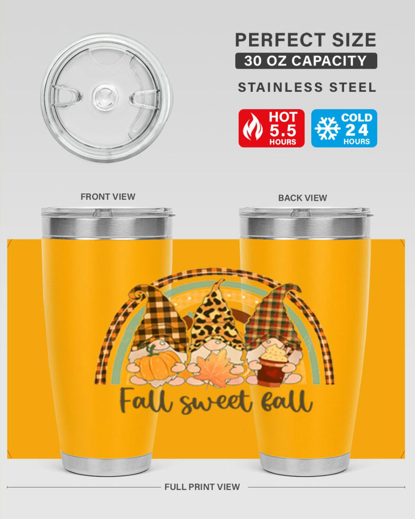 FallSweetFallGnomeRainbow 162#- fall- Tumbler