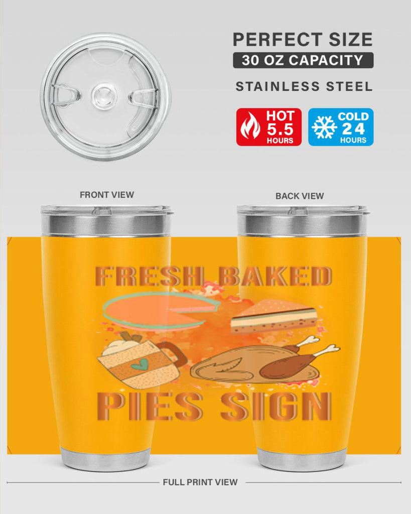 Fresh Baked Pies Sign 187#- fall- Tumbler