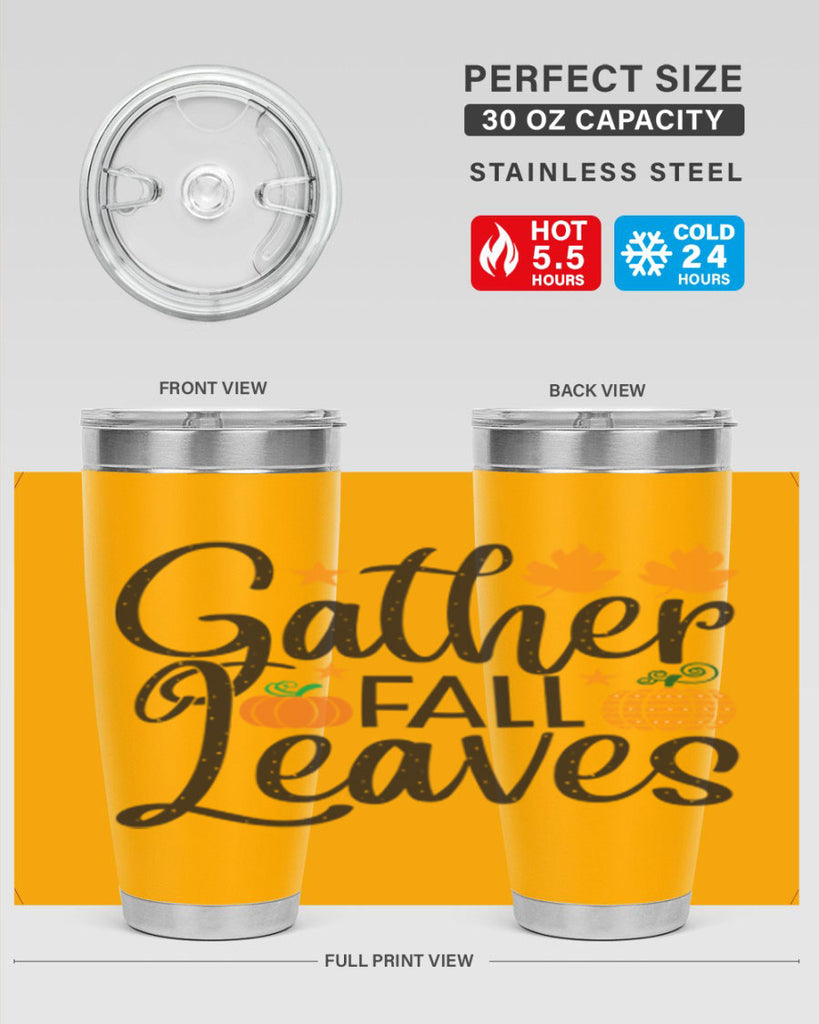 Gatherfallleaves 189#- fall- Tumbler