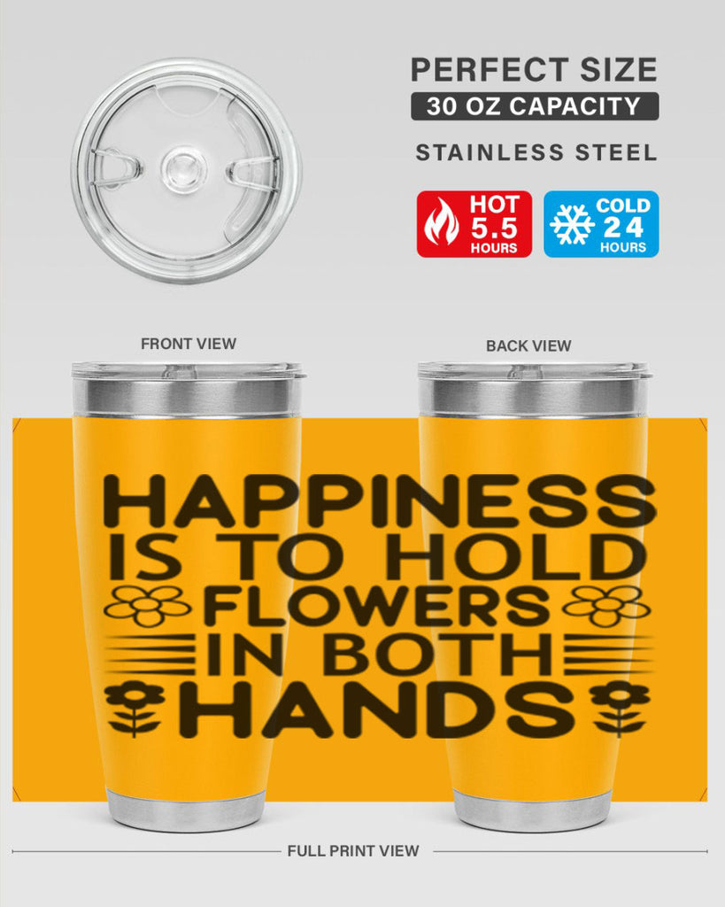 Happiness is to hold flowers 154#- spring- Tumbler