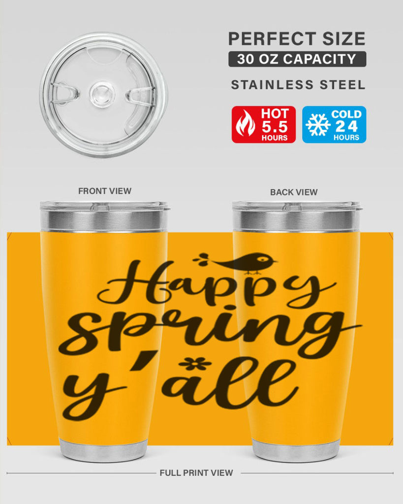 Happy Spring Y'all 167#- spring- Tumbler