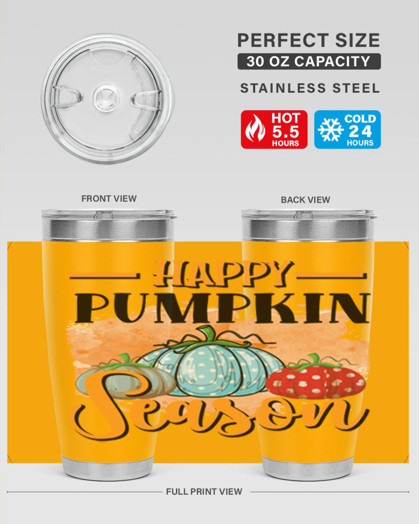 Happy pumpkin season 240#- fall- Tumbler