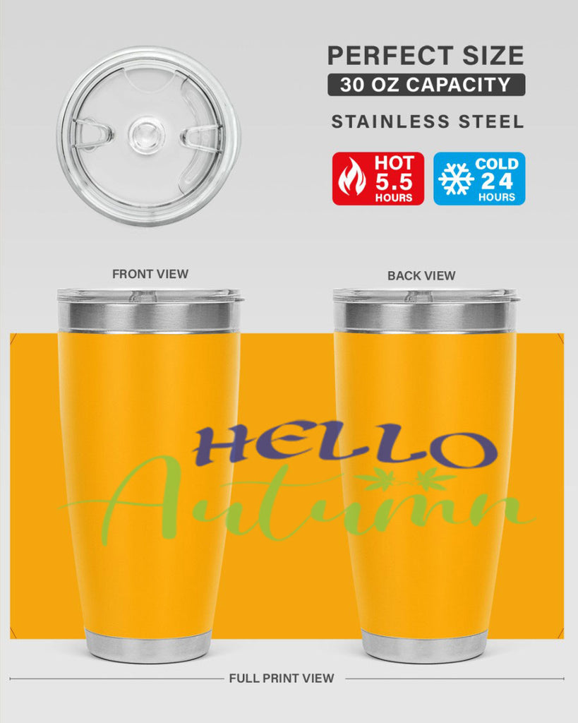 Hello Autumn 271#- fall- Tumbler