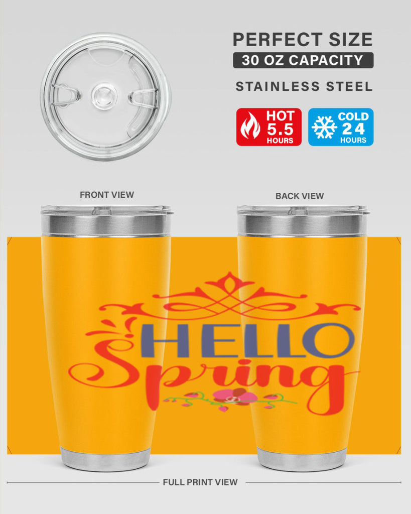 Hello Spring 211#- spring- Tumbler