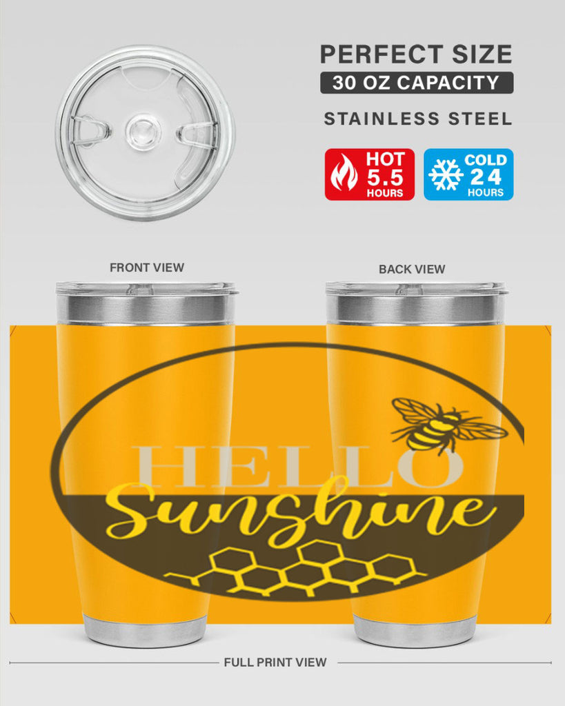 Hello Sunshine and bee216#- spring- Tumbler