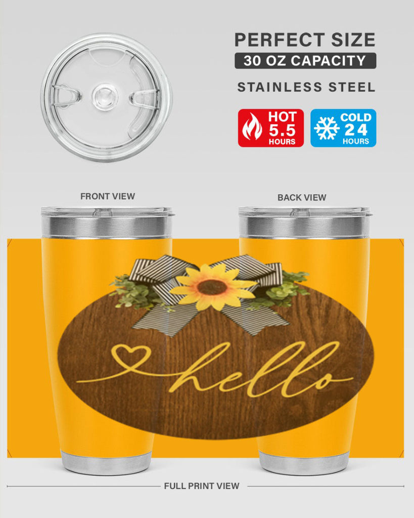 Hello heart Mockup182#- spring- Tumbler