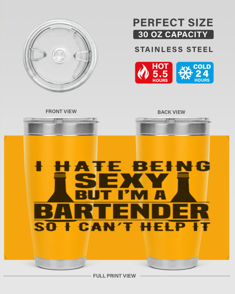 I hate being Style 1#- bartender- tumbler