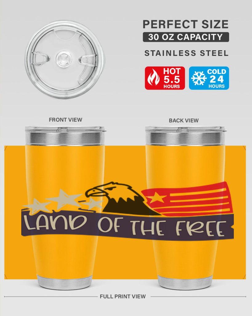 Land Of The Free Style 157#- Fourt Of July- Tumbler