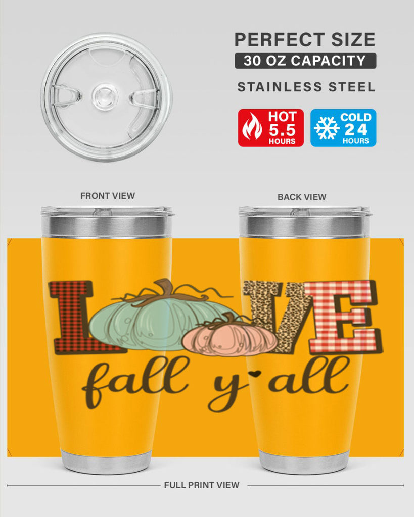 Love Fall Yall 409#- fall- Tumbler