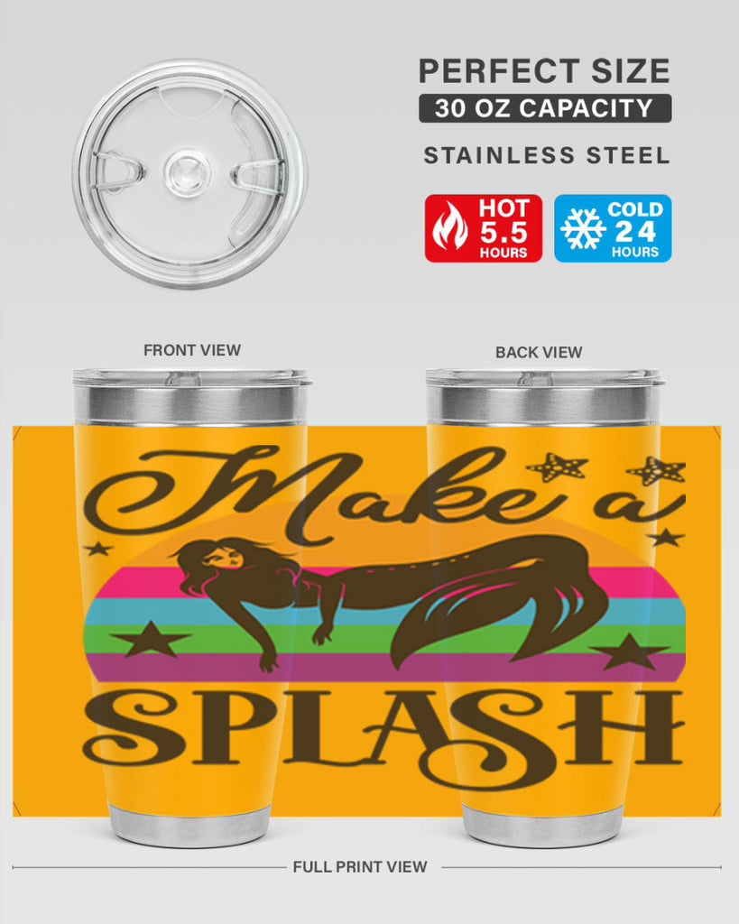 Make a splash 313#- mermaid- Tumbler
