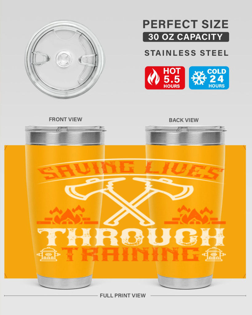Saving lives through training Style 32#- fire fighter- tumbler