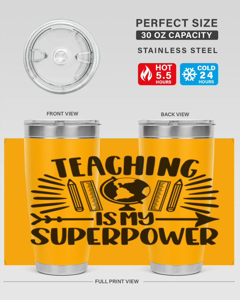 Teaching Is My Superpower Style 39#- teacher- tumbler