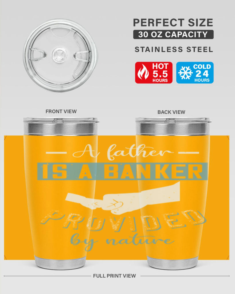 a father is a banker 168#- fathers day- Tumbler