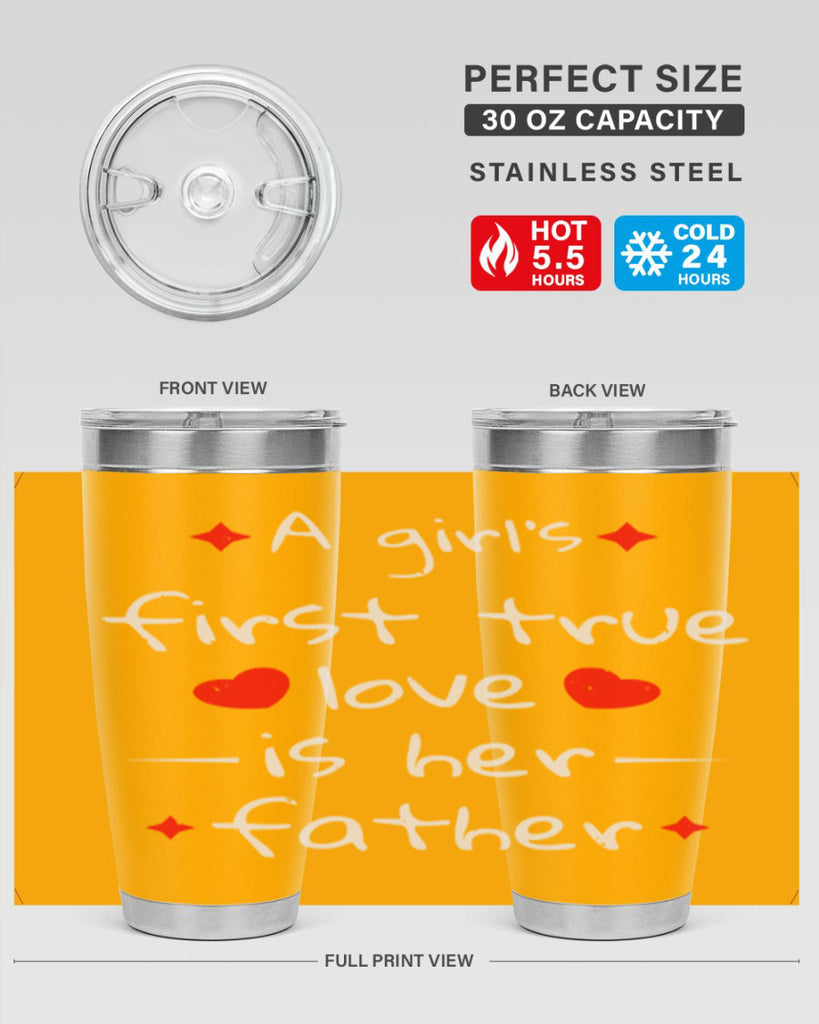 a girl’s first true 116#- fathers day- Tumbler