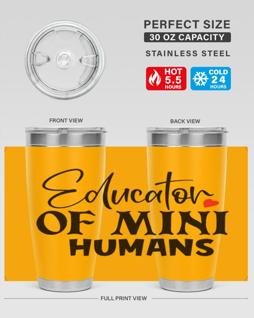 educator of mini humans Style 180#- teacher- tumbler