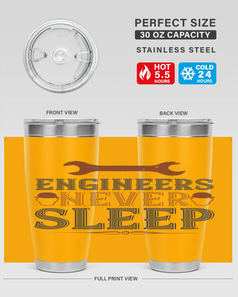 engineers never sleep Style 57#- engineer- tumbler