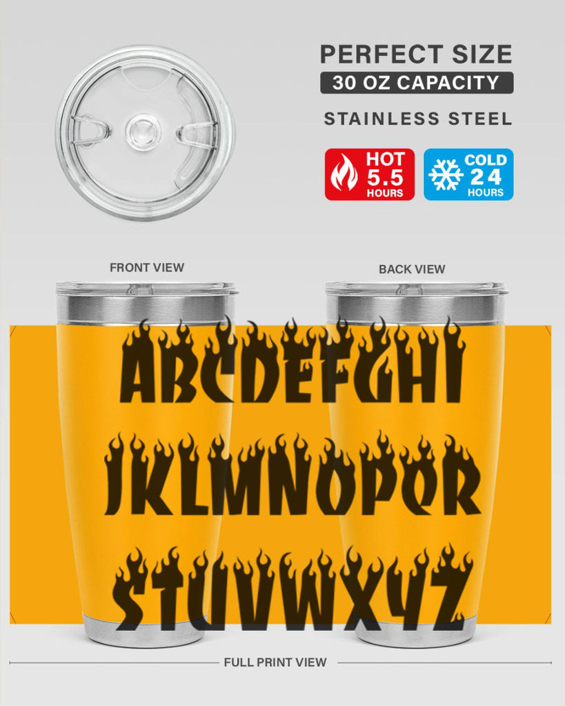 flame font 153#- black words phrases- Cotton Tank