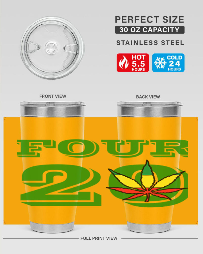 four twenty 87#- marijuana- Tumbler