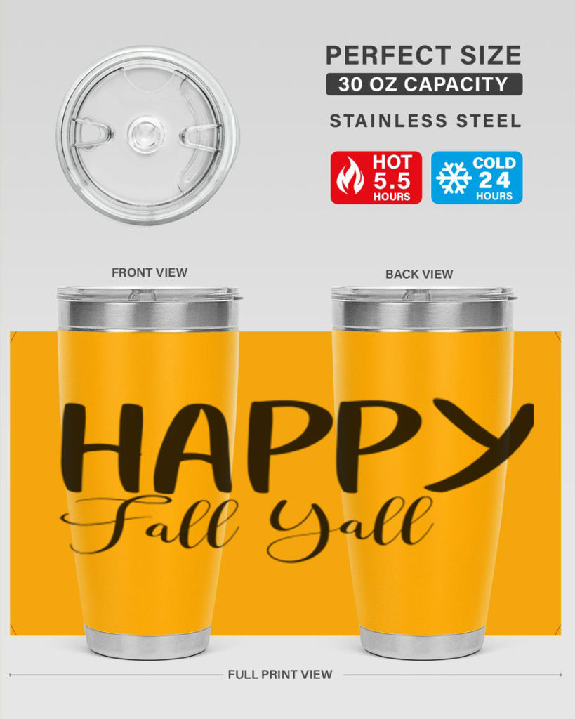 happy fall yall 230#- fall- Tumbler