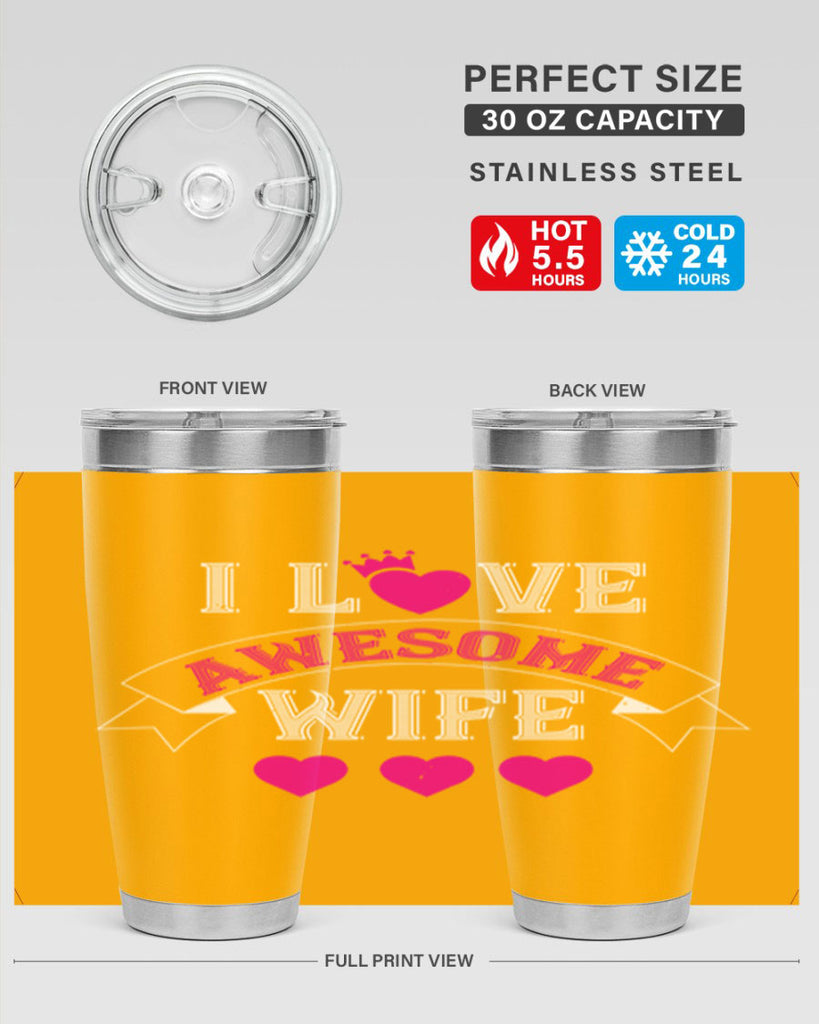i love awesome wife 57#- valentines day- Tumbler
