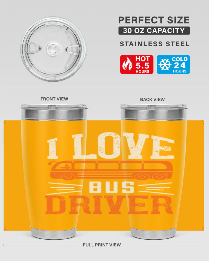 i love bus driver Style 30#- bus driver- tumbler
