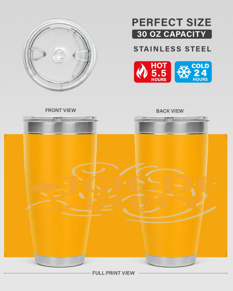 joie de vivre 57#- mardi gras- Tumbler