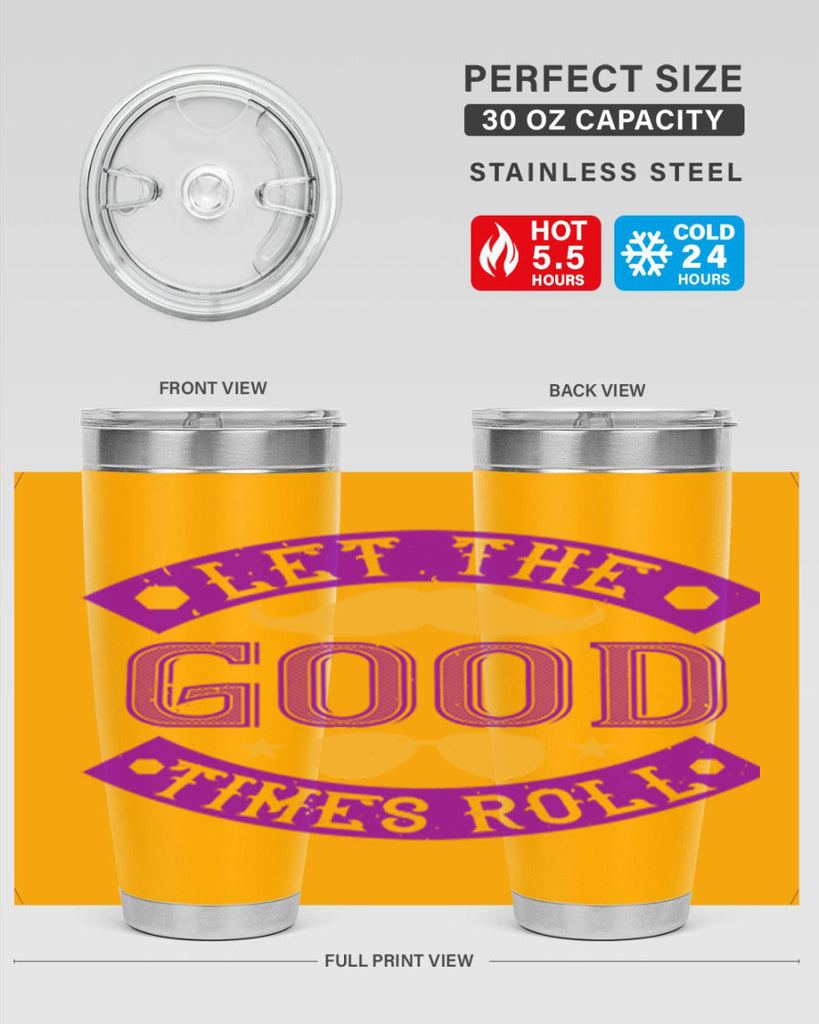 let the good times roll 52#- mardi gras- Tumbler