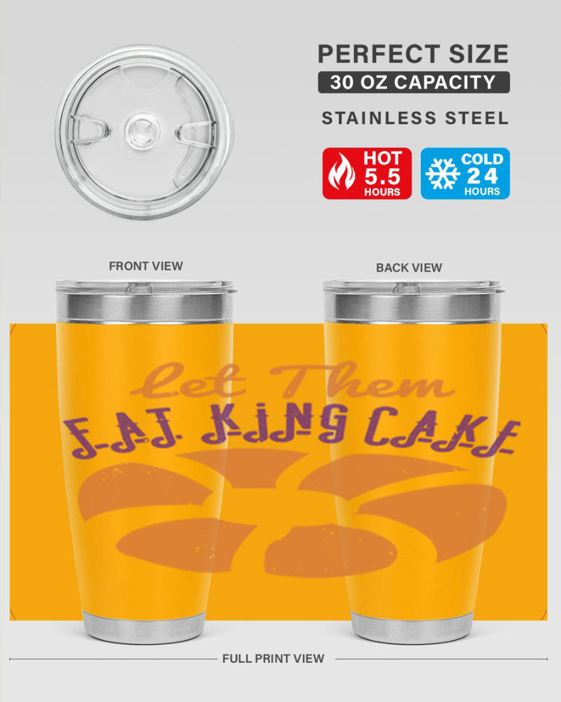let them eat king cake 50#- mardi gras- Tumbler