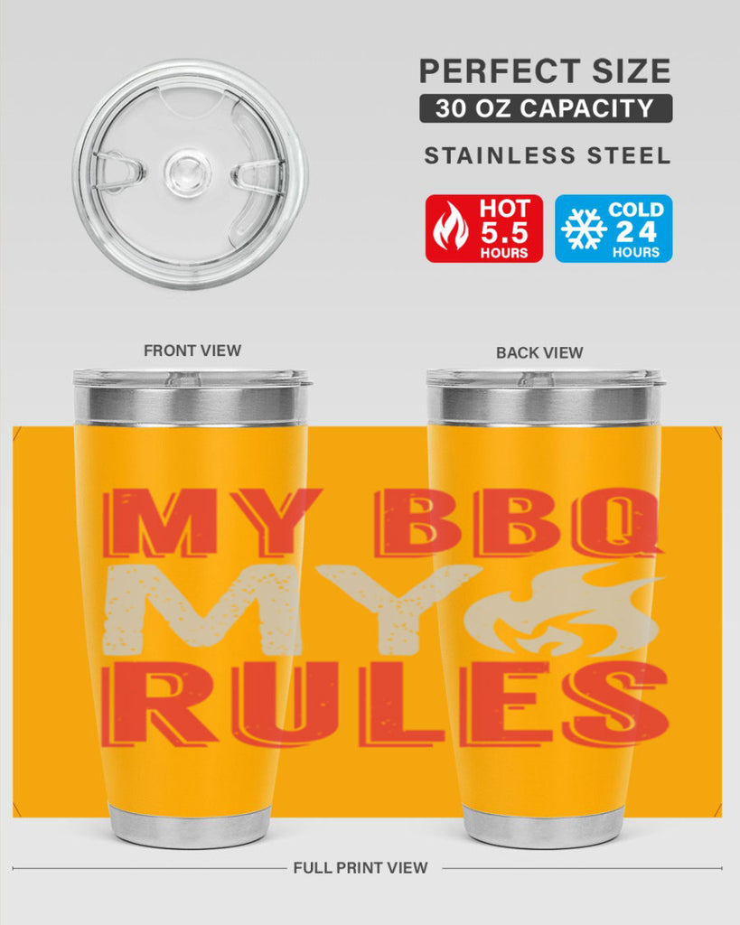 my bbq my rule 22#- bbq- Tumbler