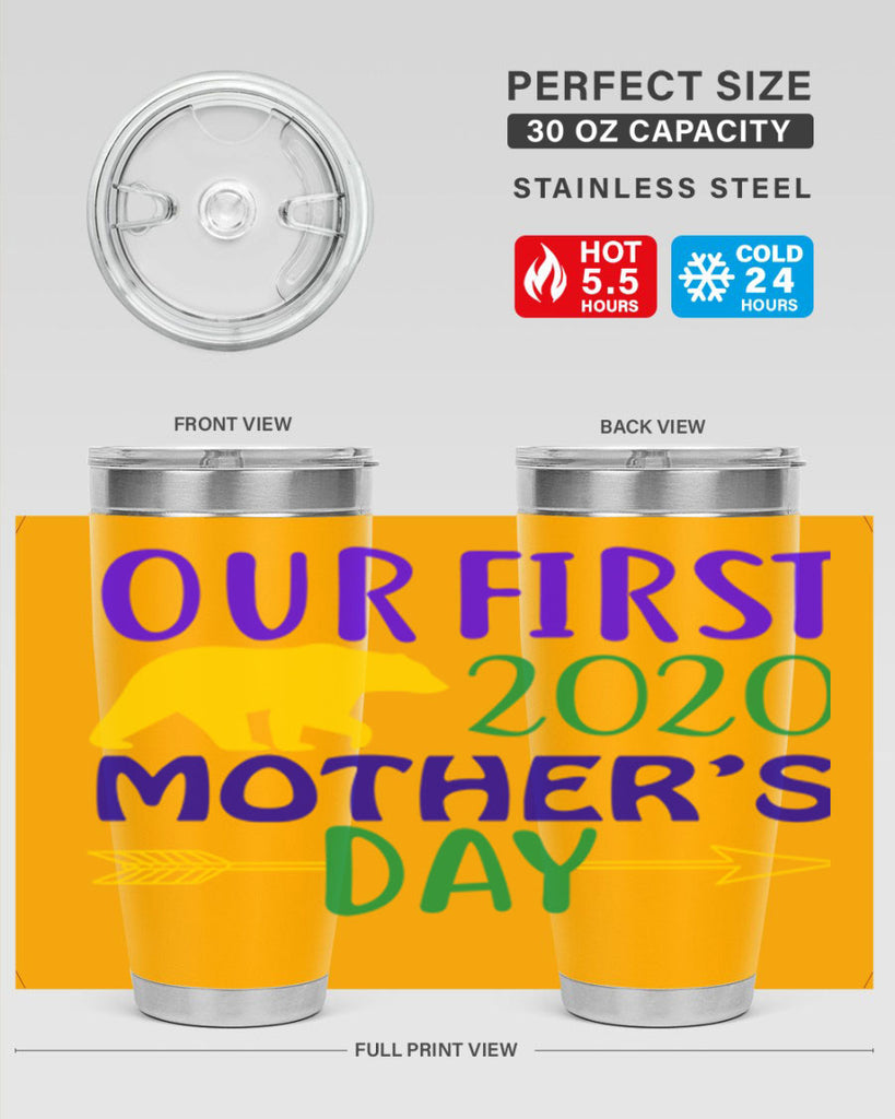 our first mothers day 4#- mardi gras- Tumbler