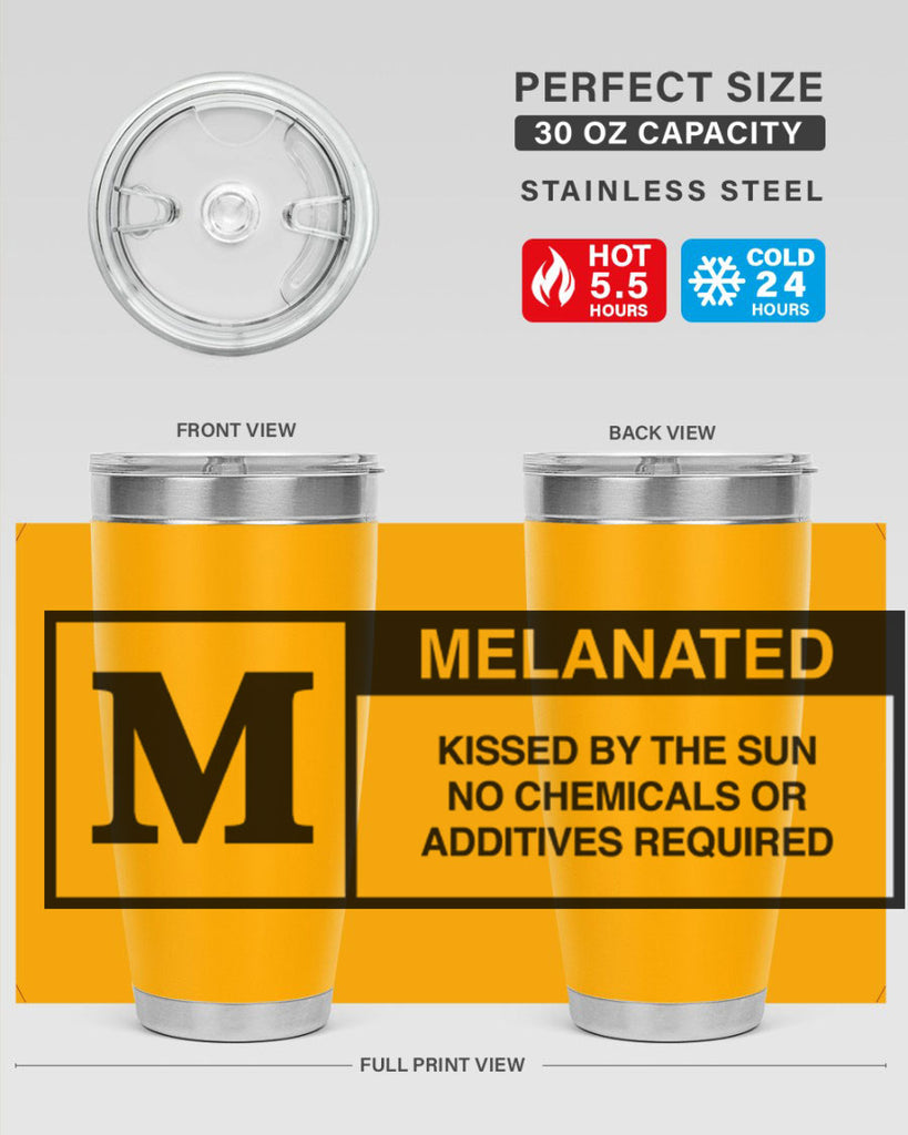 rated melanin 45#- black words phrases- Cotton Tank