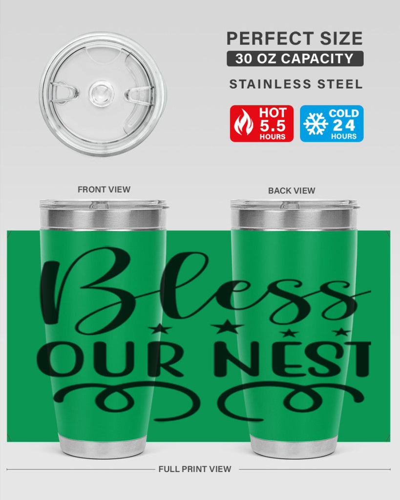 Bless Our Nest 50#- spring- Tumbler