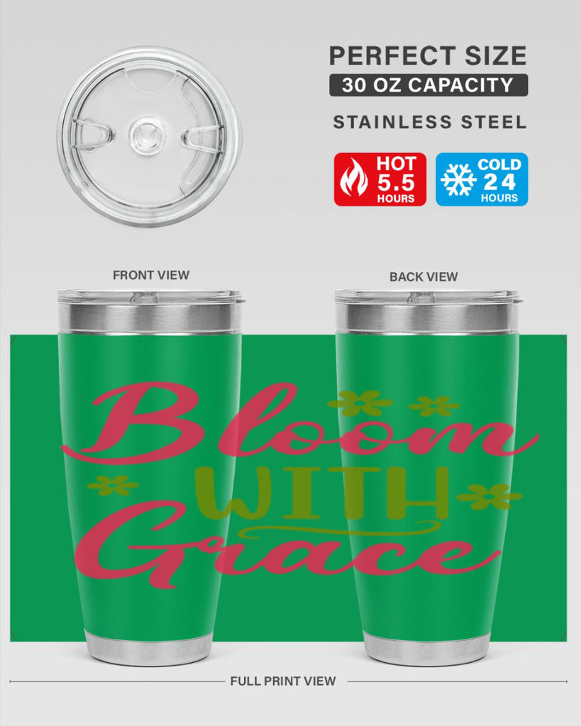 Bloom With Grace 80#- spring- Tumbler