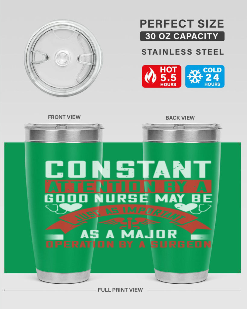 Constant attention by a good nurse may Style 408#- nurse- tumbler