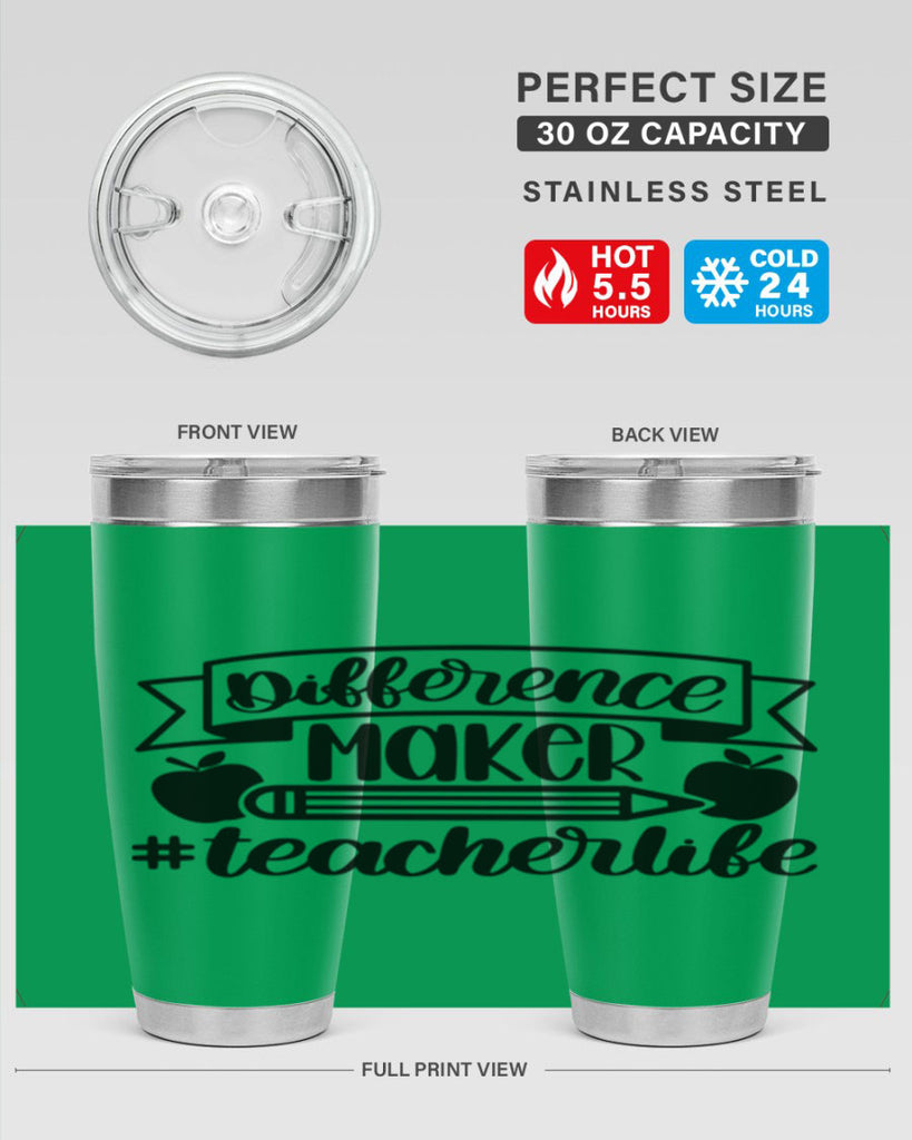 Difference Maker Teacher Life Style 78#- teacher- tumbler