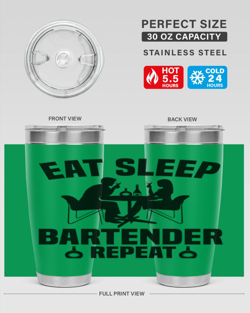 Eat sleep Style 3#- bartender- tumbler