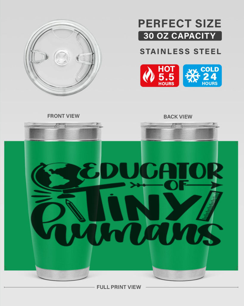 Educator Of Tiny Humans Style 75#- teacher- tumbler