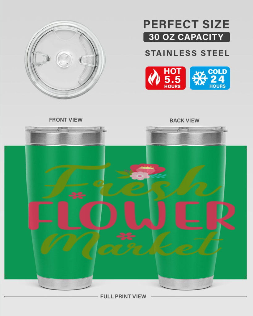 Fresh Flower Market 144#- spring- Tumbler