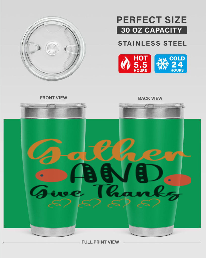 Gather And Give Thanks 188#- fall- Tumbler