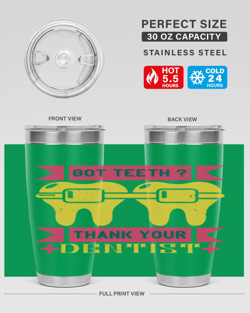 Got teeth thank your Style 40#- dentist- tumbler