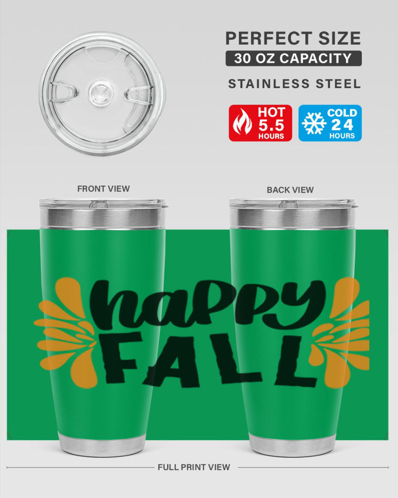 Happy Fall 491#- fall- Tumbler