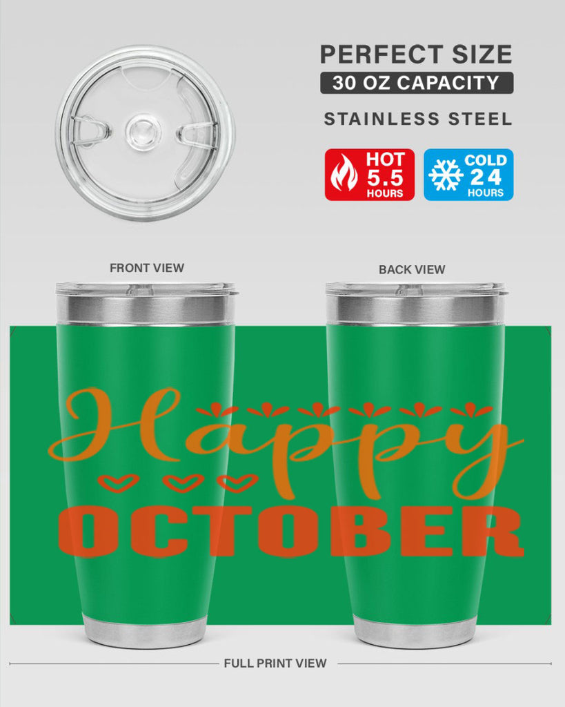 Happy October Design 237#- fall- Tumbler