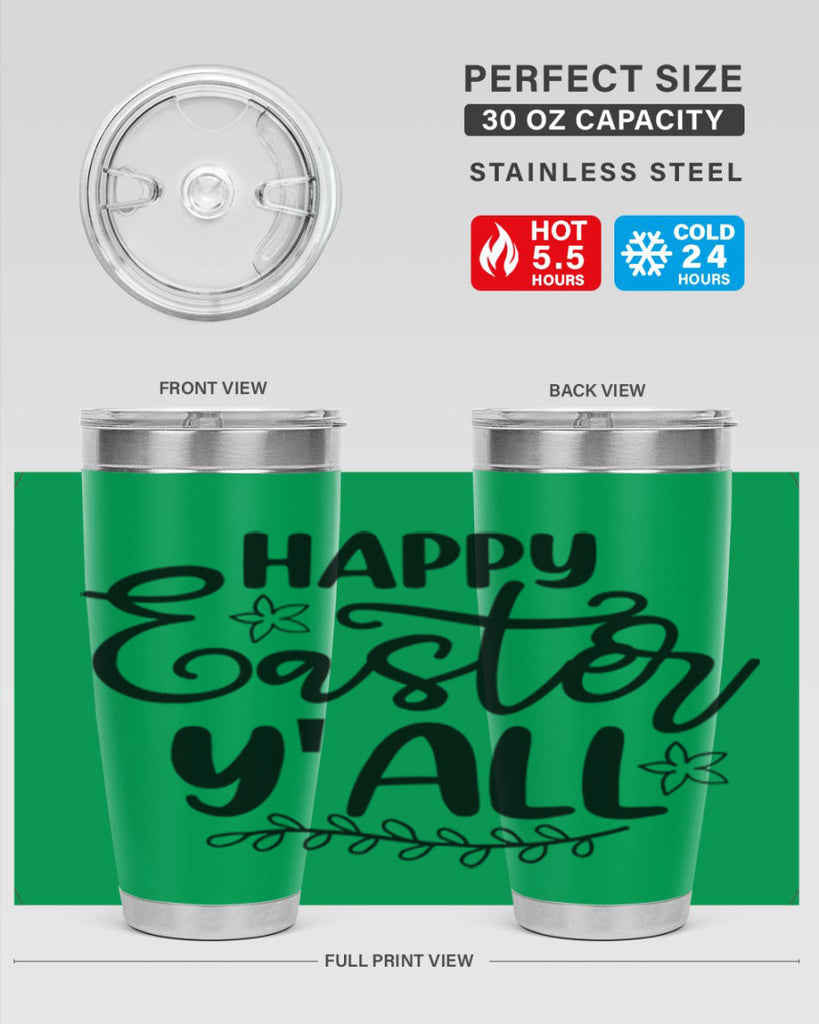 Happy easter yall  177#- spring- Tumbler